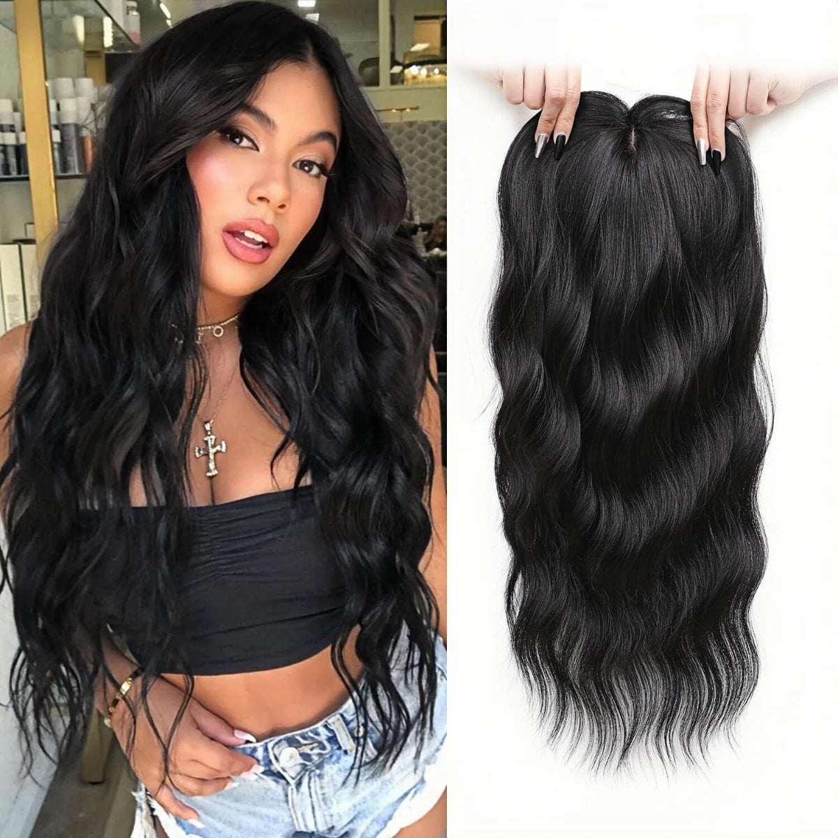 🔥Last Day:60% Off🌷2026 New Lightweight & Breathable Wavy Hair Topper
