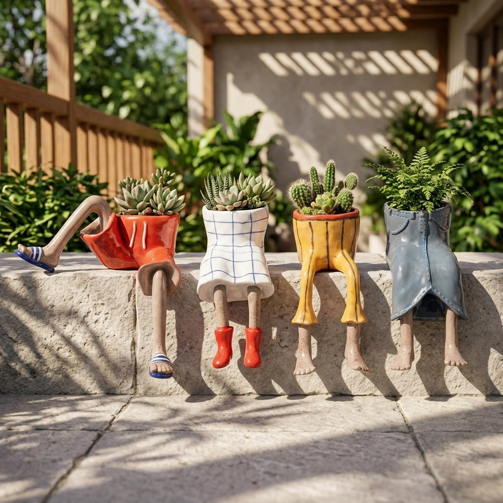 🪴✨Creative Sitting Planter Collection