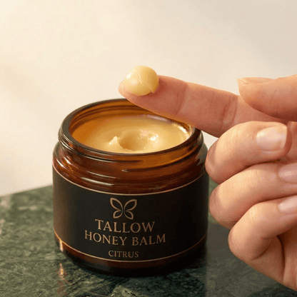 Organic Grass-Fed Beef Tallow With Raw Honey Balm
