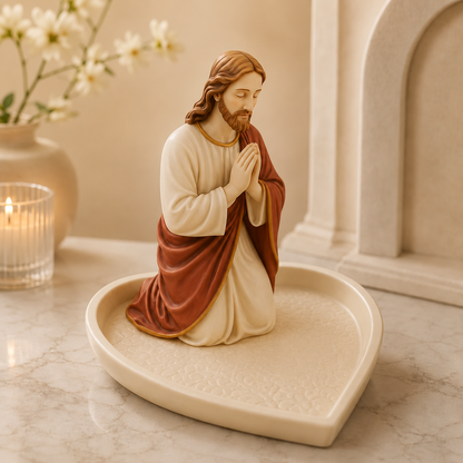 ✝️ HOT SALE 50% OFF - Graceful Faith Virgin Mary Ceramic Rosary Holder Keepsake Tray