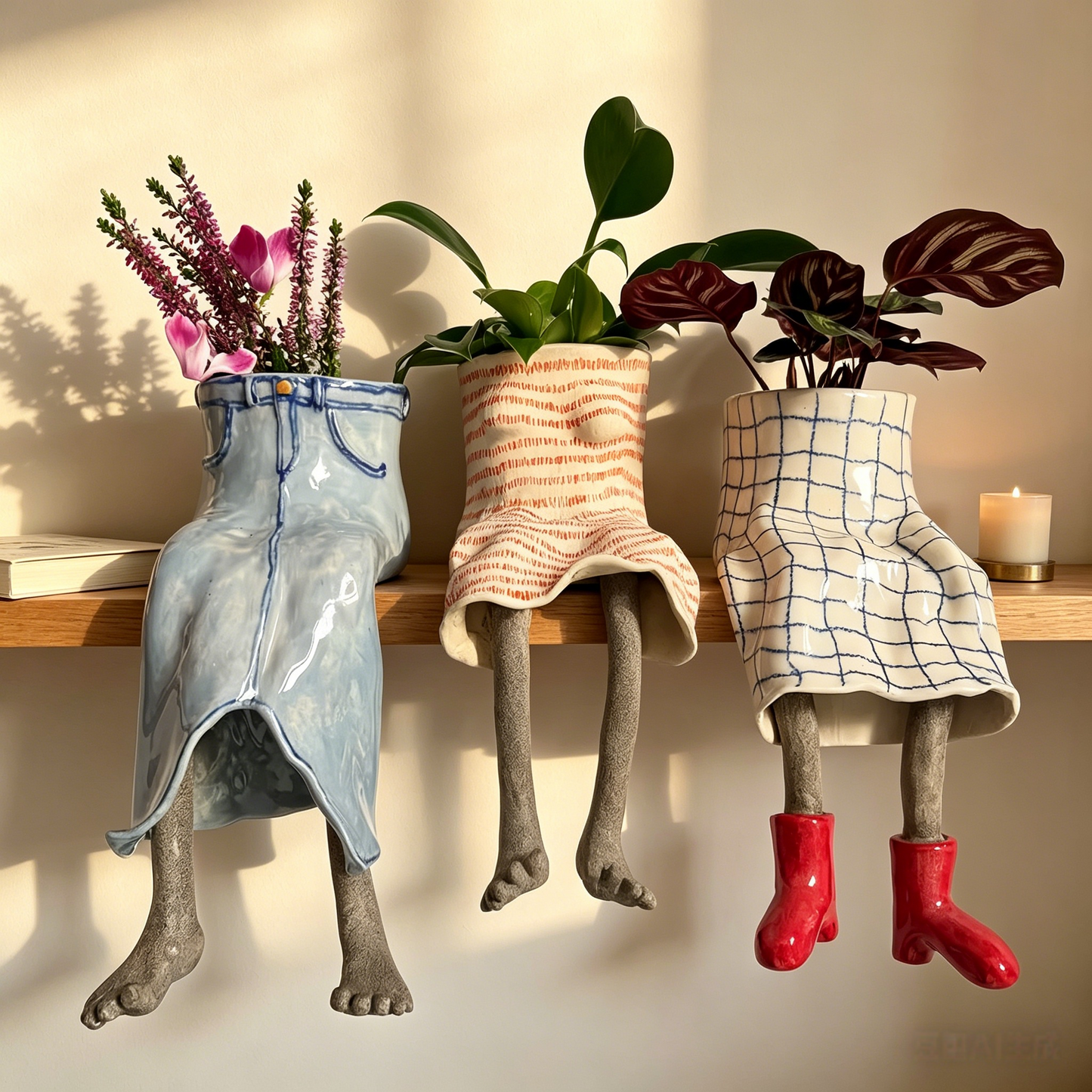 🪴✨Creative Sitting Planter Collection