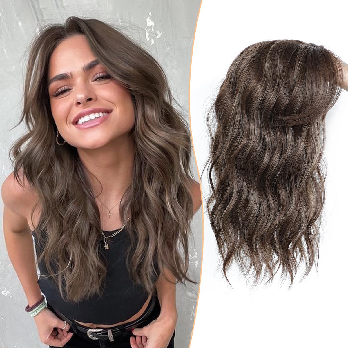 🔥Last Day:60% Off🌷2026 New Lightweight & Breathable Wavy Hair Topper