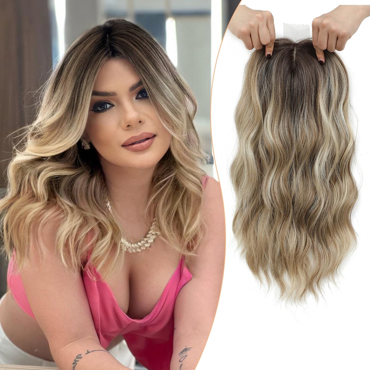 🔥Last Day:60% Off🌷2026 New Lightweight & Breathable Wavy Hair Topper