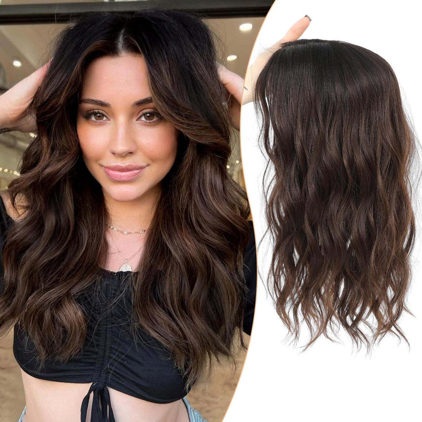 🔥Last Day:60% Off🌷2026 New Lightweight & Breathable Wavy Hair Topper