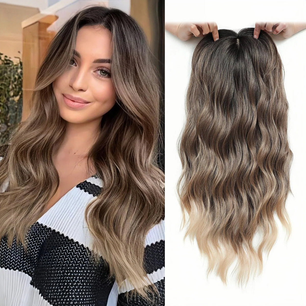 🔥Last Day:60% Off🌷2026 New Lightweight & Breathable Wavy Hair Topper