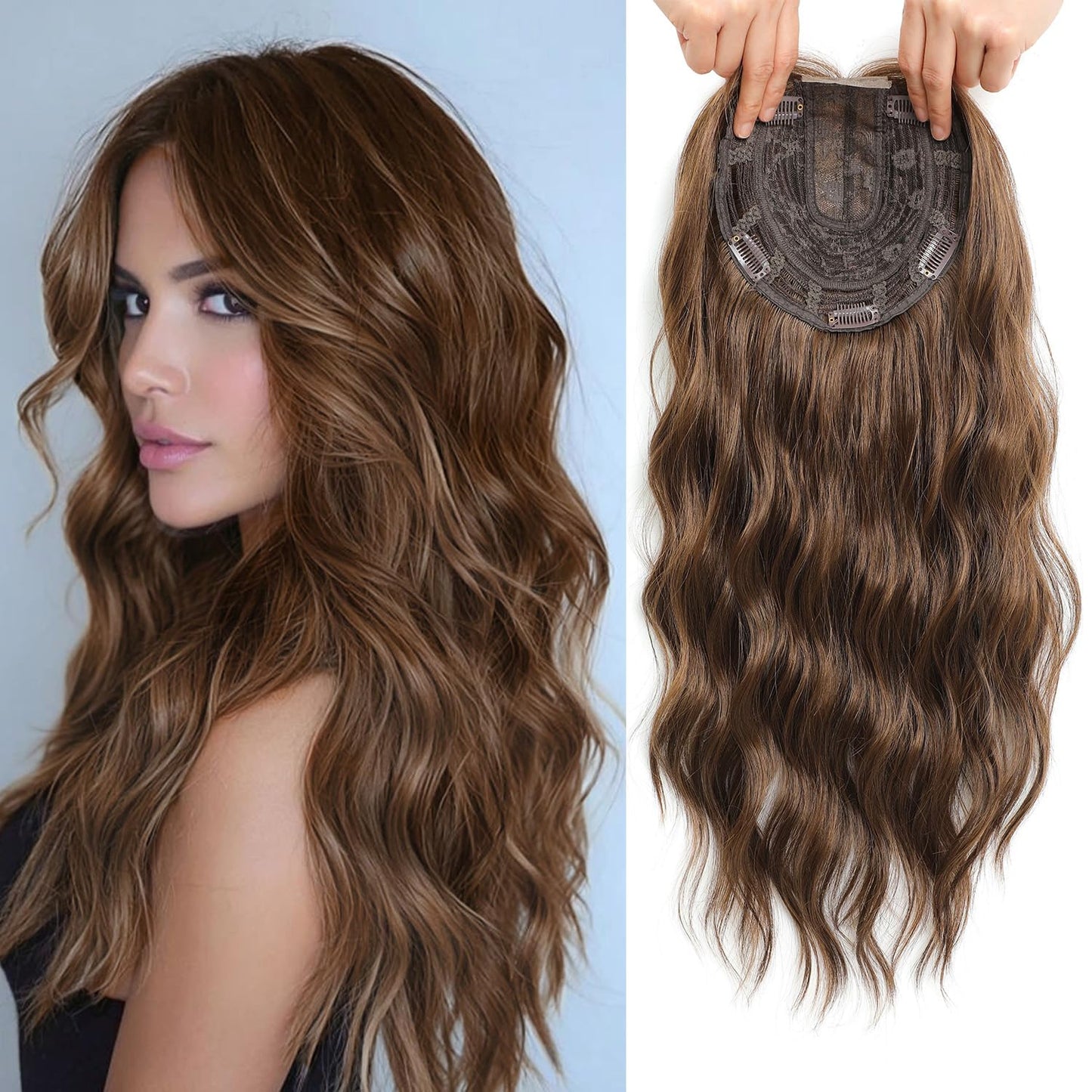 🔥Last Day:60% Off🌷2026 New Lightweight & Breathable Wavy Hair Topper
