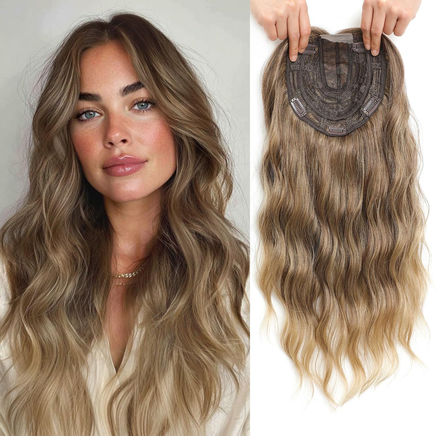 🔥Last Day:60% Off🌷2026 New Lightweight & Breathable Wavy Hair Topper