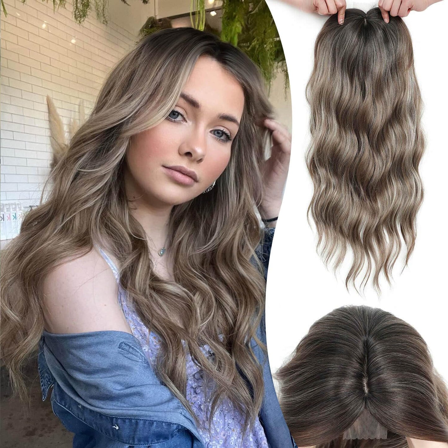 🔥Last Day:60% Off🌷2026 New Lightweight & Breathable Wavy Hair Topper