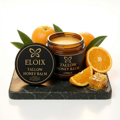 Organic Grass-Fed Beef Tallow With Raw Honey Balm