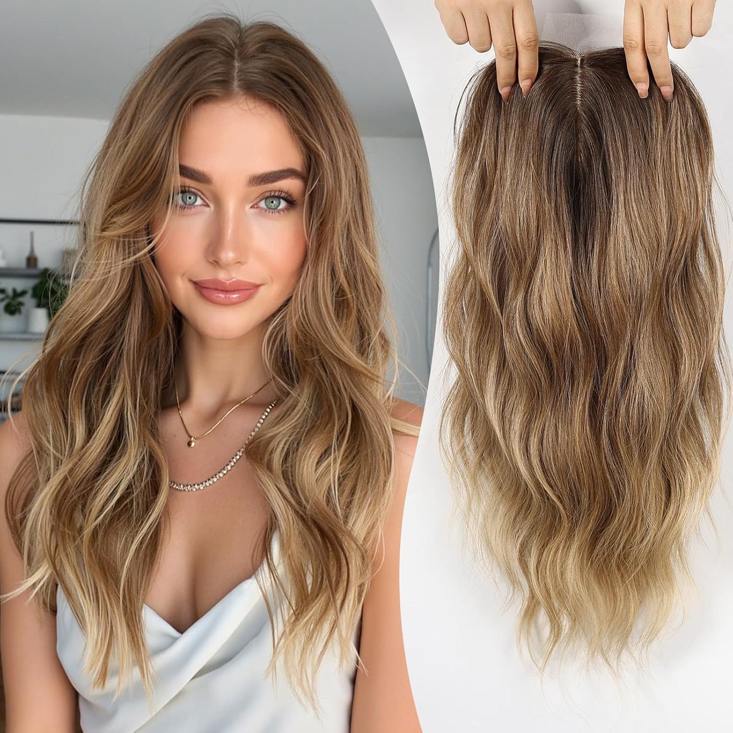 🔥Last Day:60% Off🌷2026 New Lightweight & Breathable Wavy Hair Topper
