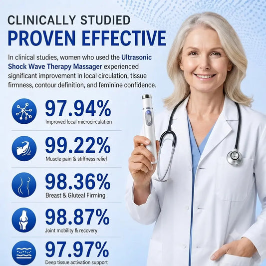 Advanced Acoustic Shockwave Therapy System✅Restores breast and gluteal firmness, revitalizes intimate tissue, and provides deep-target relief for muscle pain, joint stiffness, and tendon discomfort.