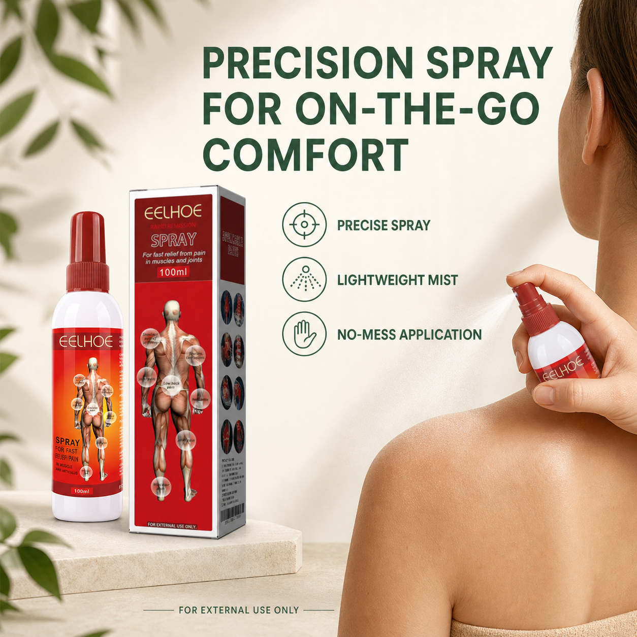 Fast Relief for Muscle and Joint Pain—Just Spray and Go-CU